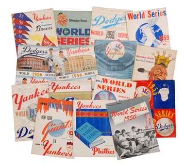 Lot of (15) 1950s World Series Programs